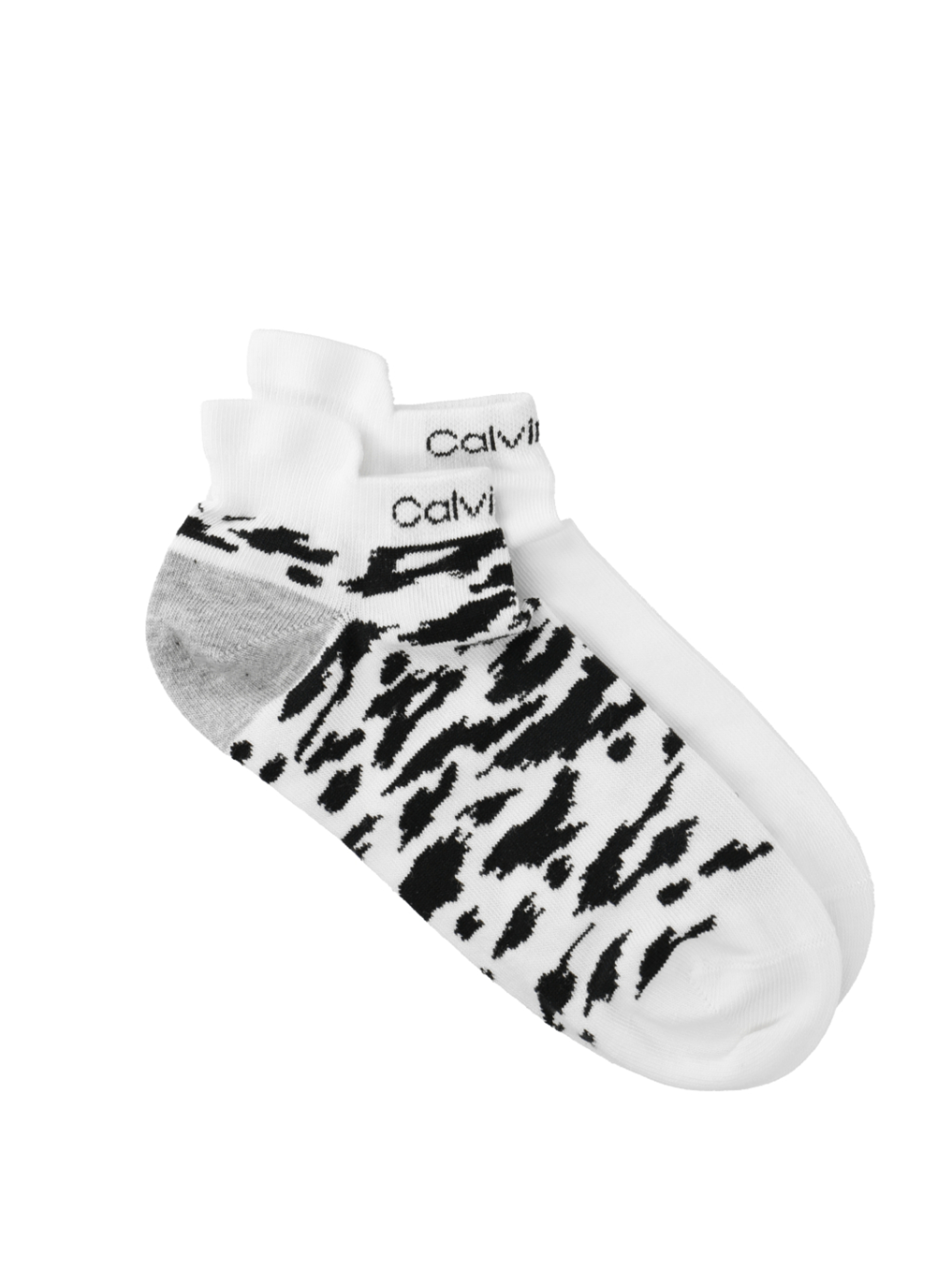 Calvin Klein dámské bílé ponožky 2 pack - ONE (WHITE)