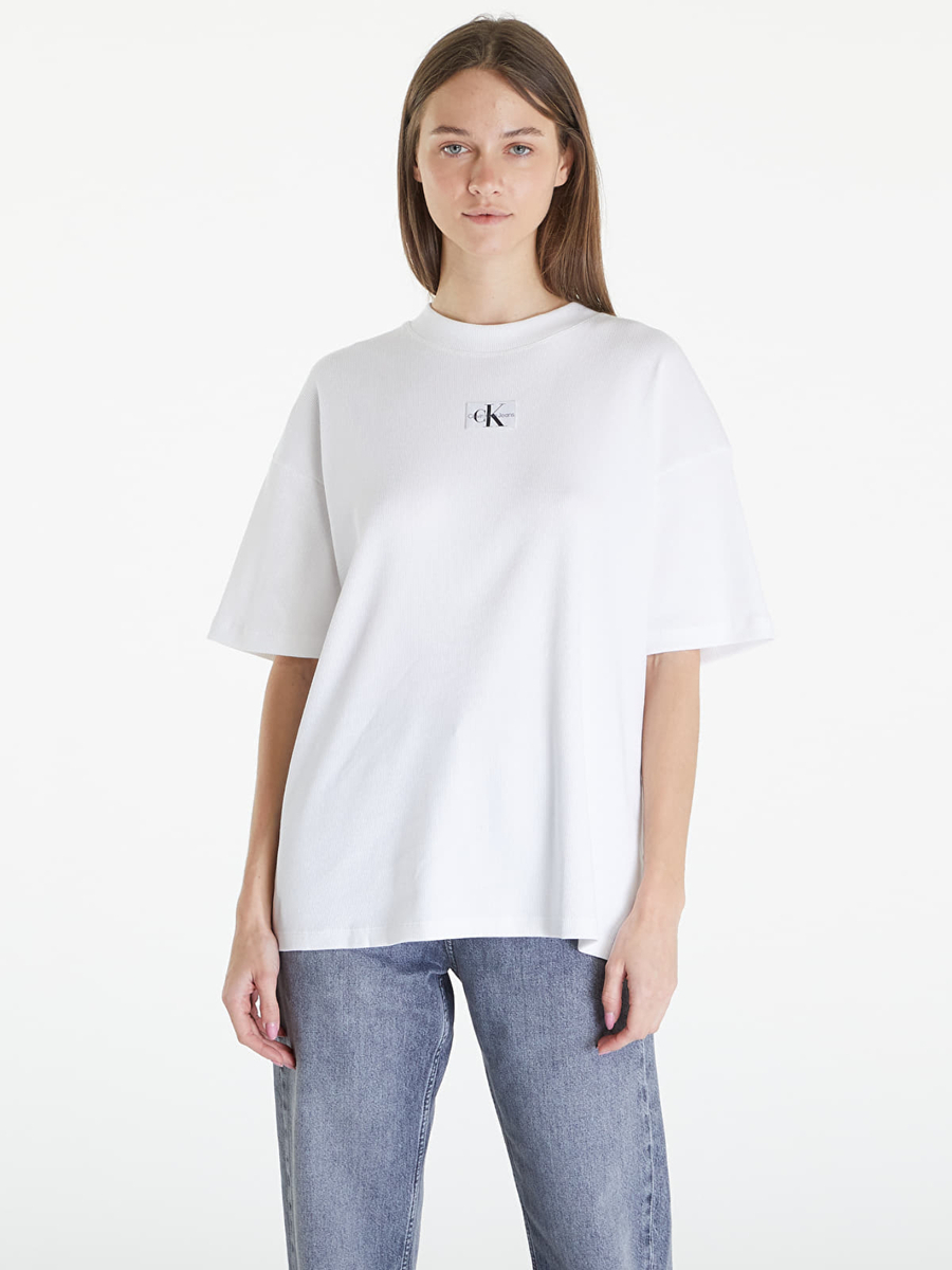 Levně Calvin Klein dámské bílé tričko