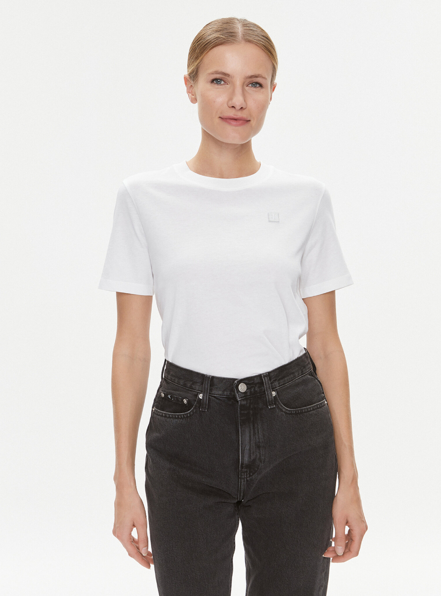 Levně Calvin Klein dámské bílé tričko - XL (YAF)