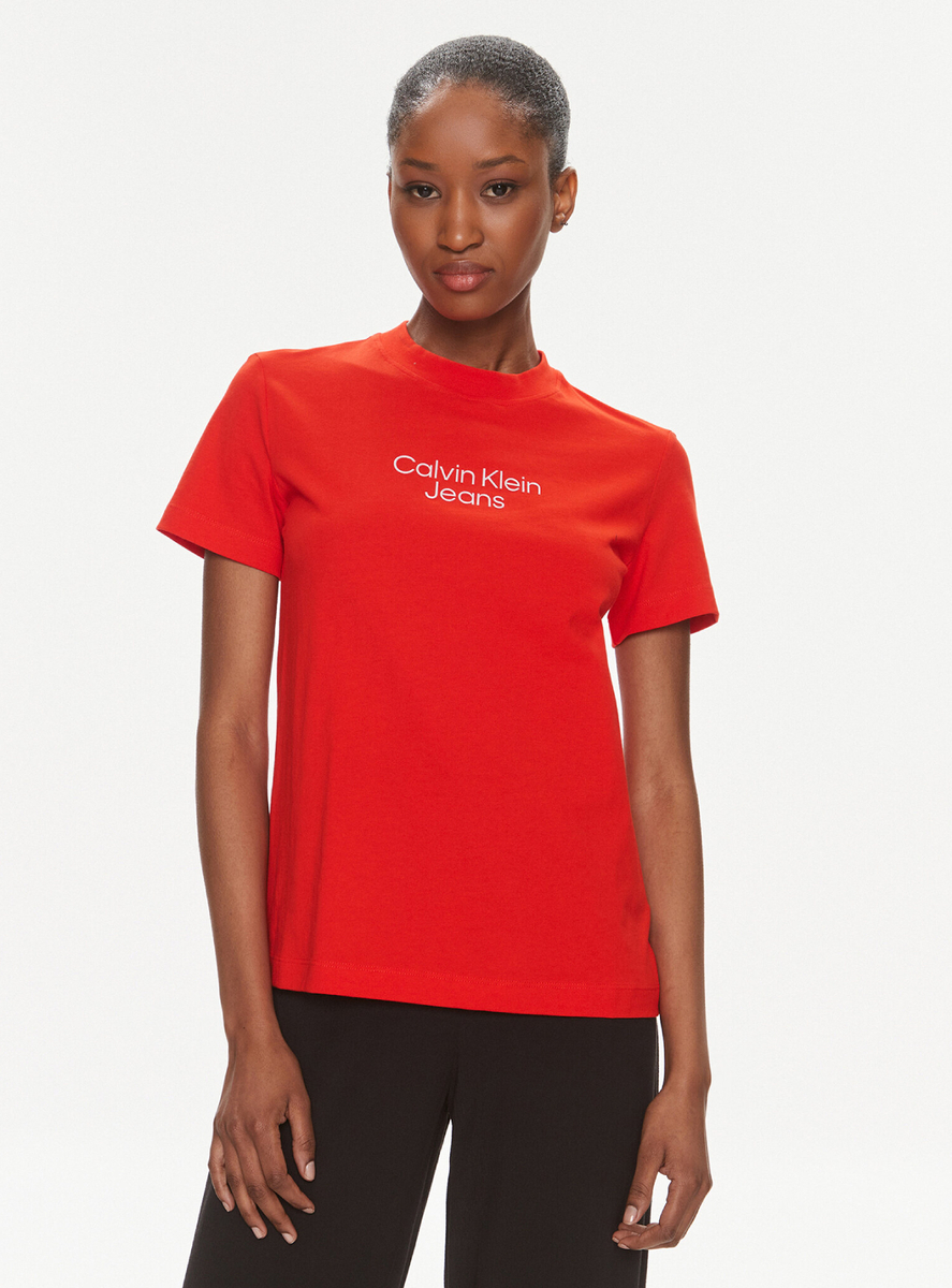 Calvin Klein dámské červené tričko - S (XA7)