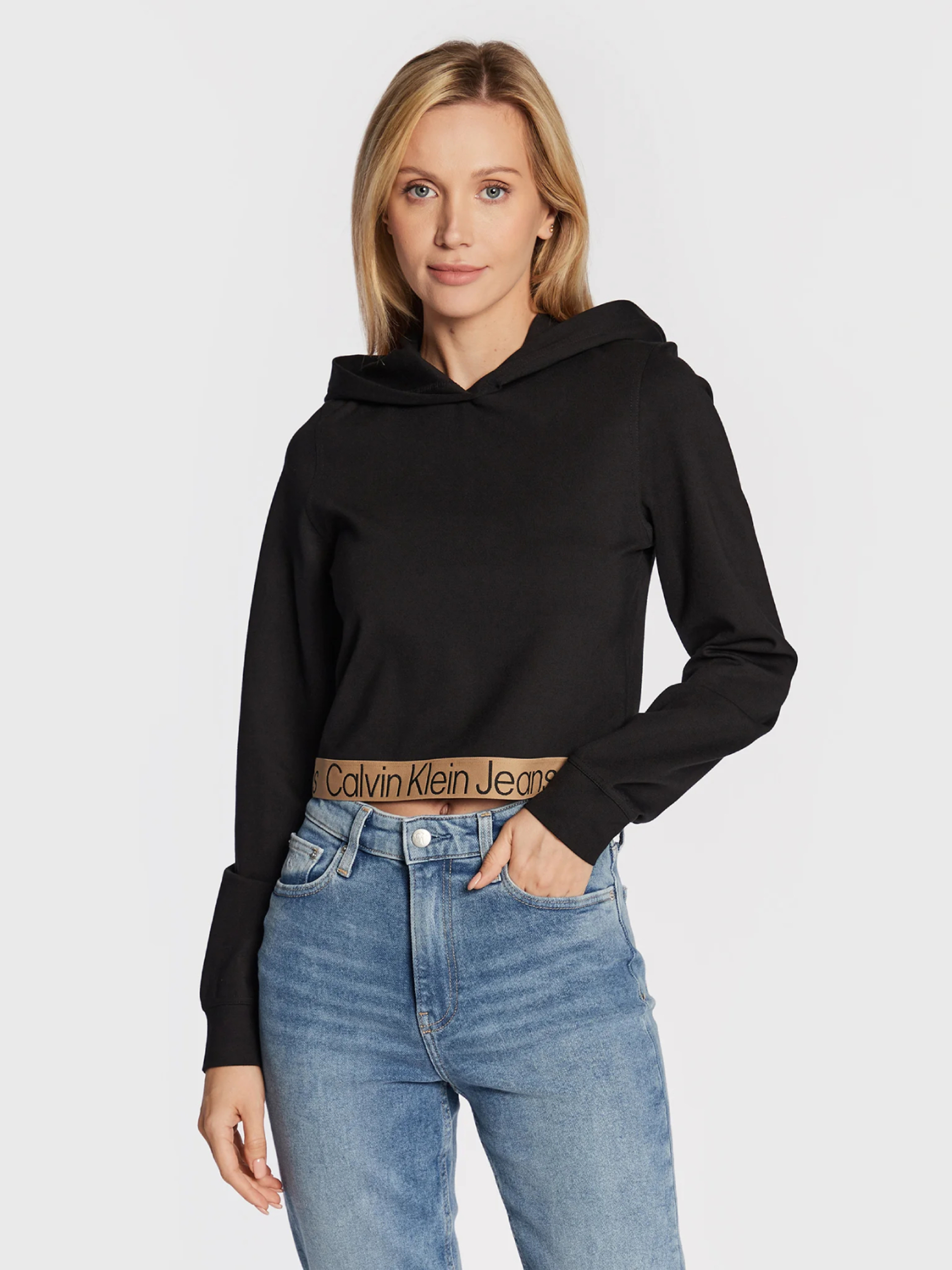 Calvin Klein dámská černá mikina - XL (BEH)