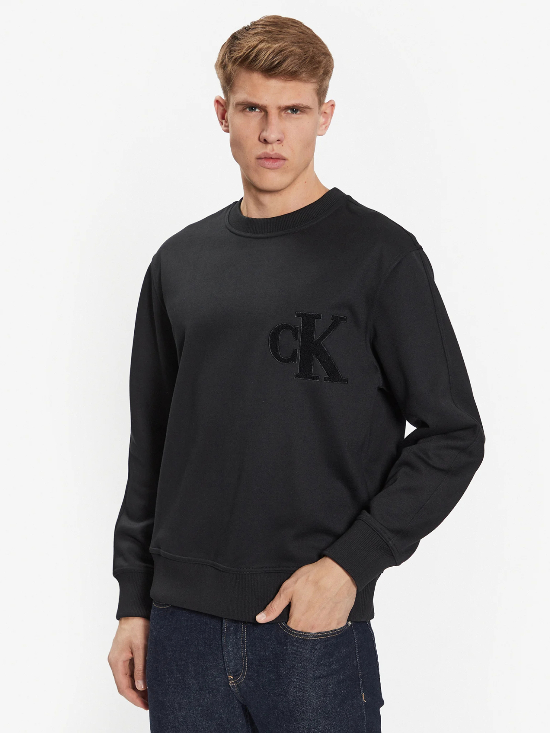 Calvin Klein pánská černá mikina - XL (BEH)