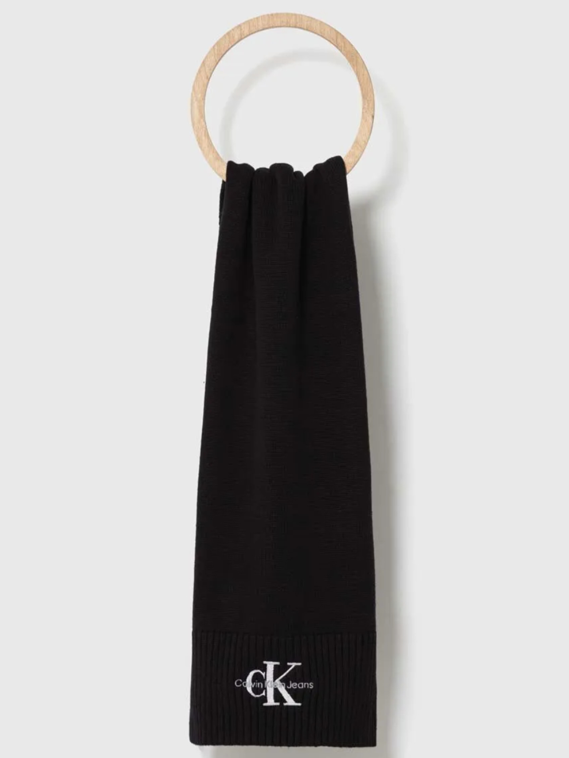 Levně Calvin Klein pánský černý bavlněný šátek - OS (BDS)
