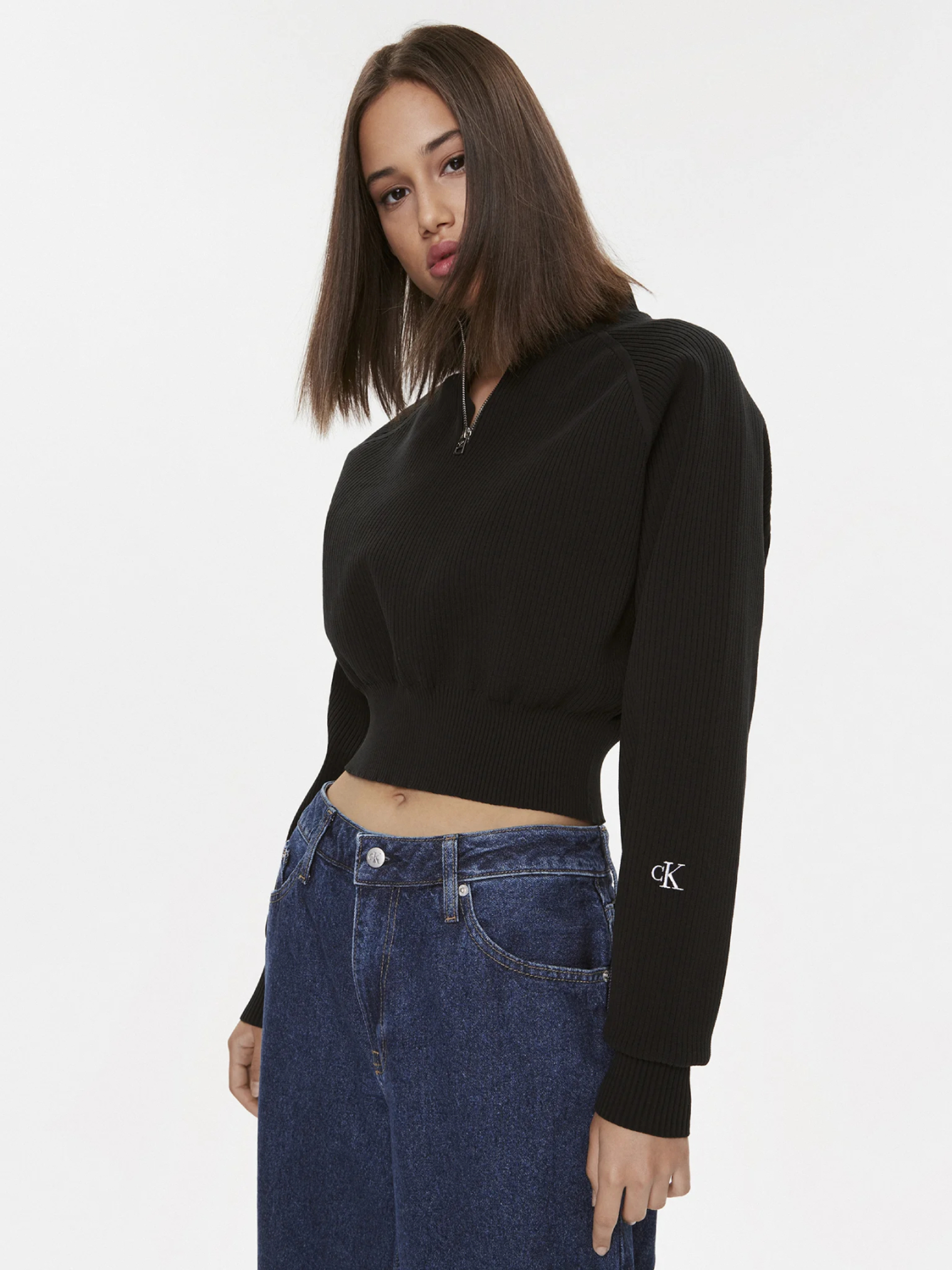 Levně Calvin Klein dámský černý svetr
