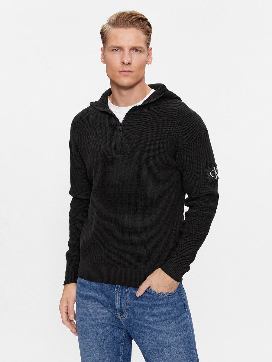 Levně Calvin Klein pánský černý svetr - XL (BEH)