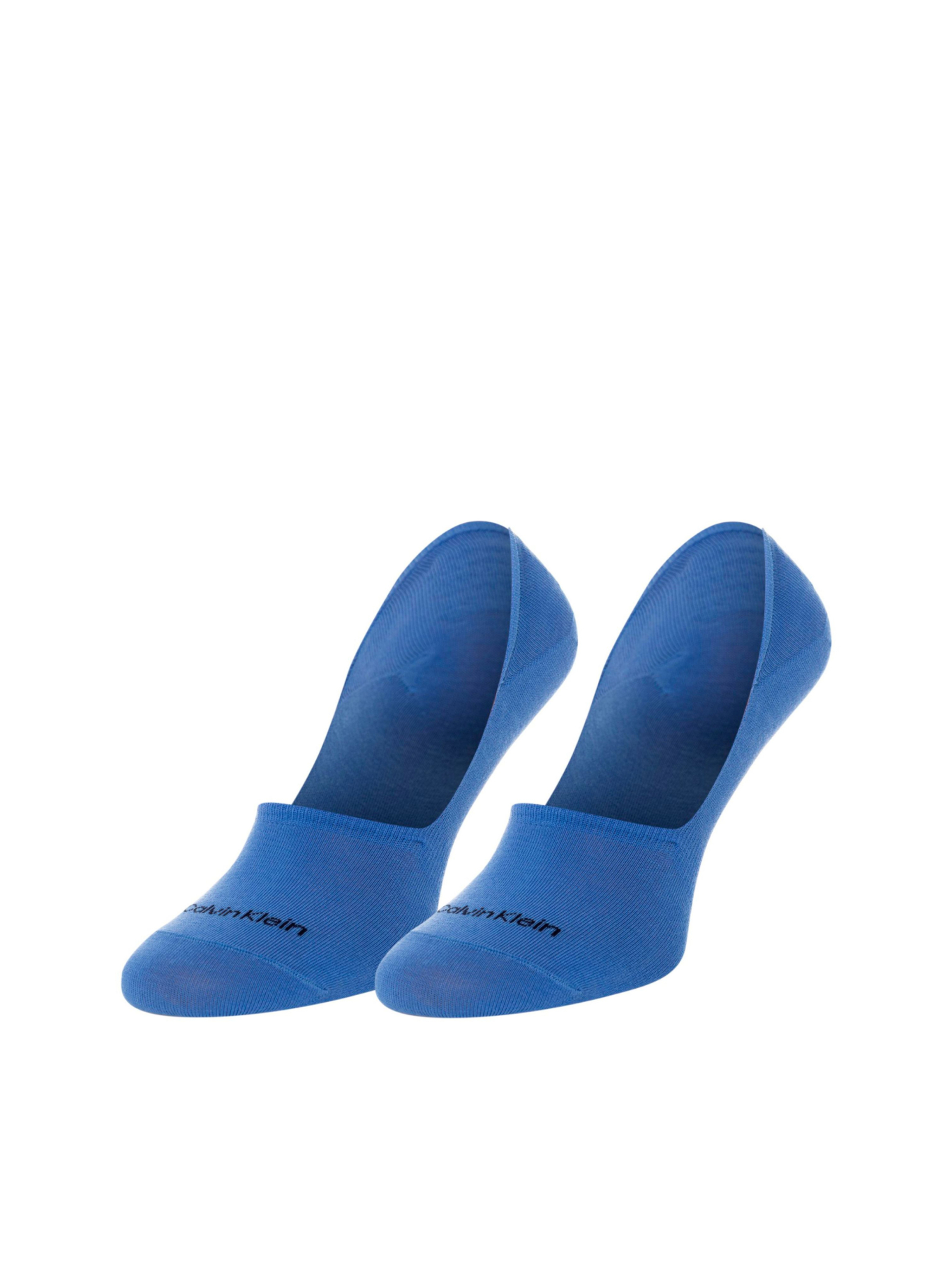 Calvin klein pánské černé + modré ponožky 2 pack - 39/42 (MA1)