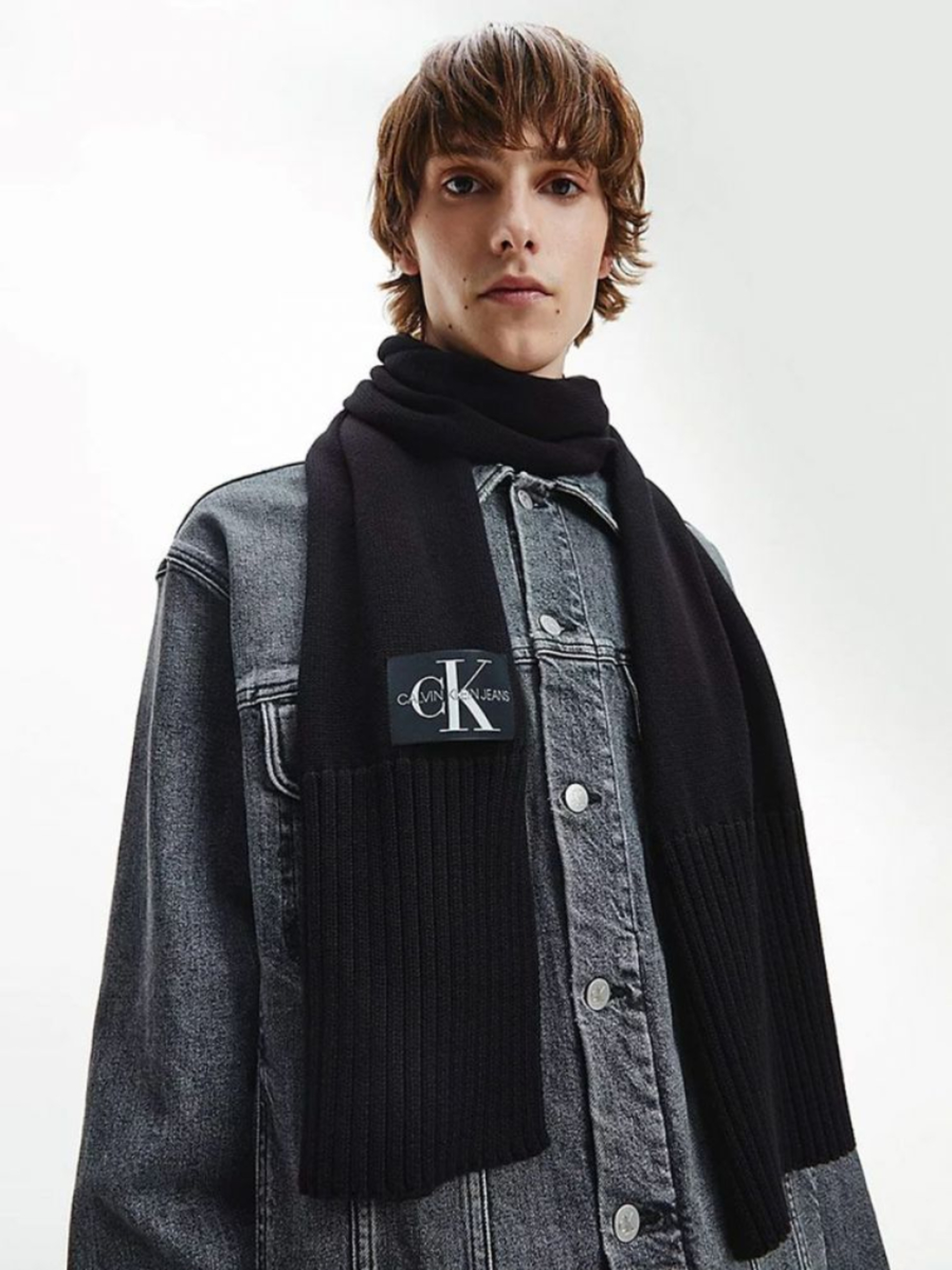 Calvin Klein pánská černá šála - OS (BAE)