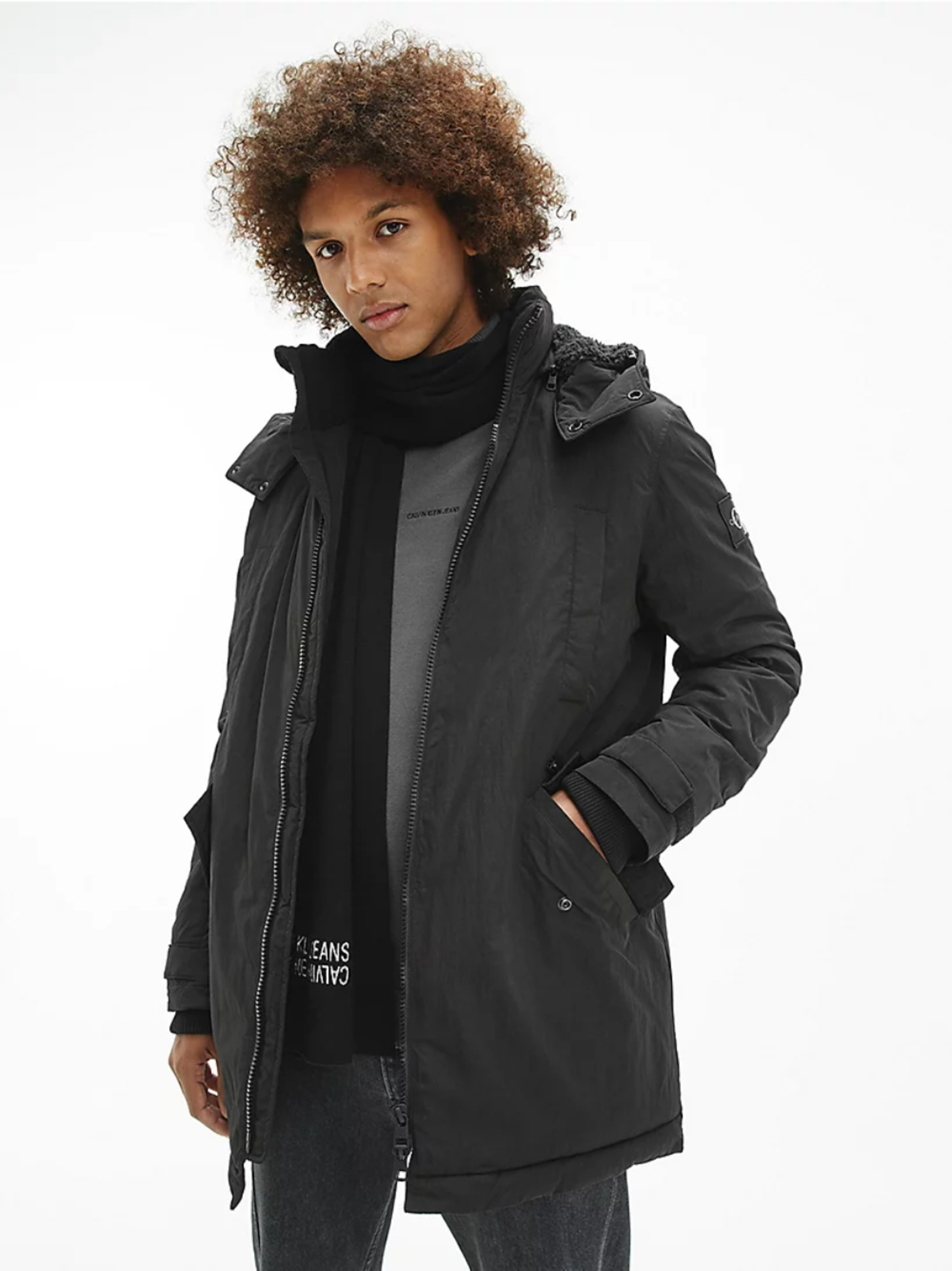 Calvin Klein pánská černá parka - XL (BEH)