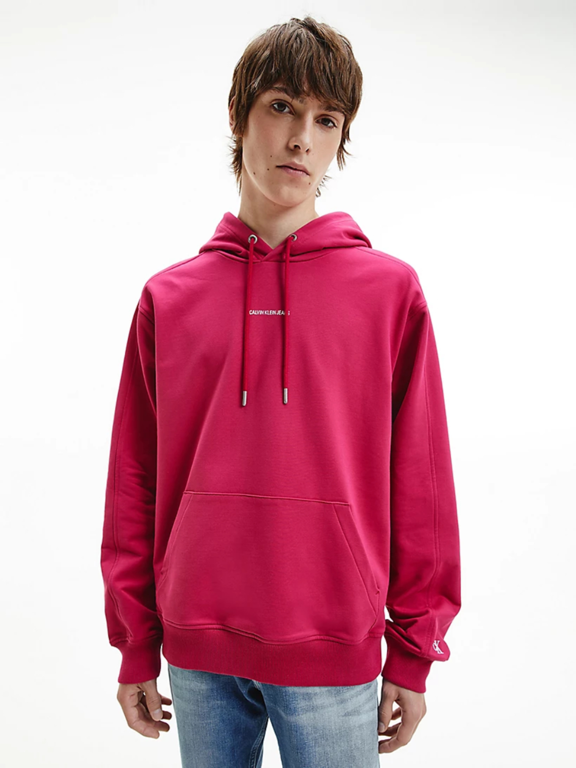 Calvin Klein pánská růžová mikina - XL (XAP)