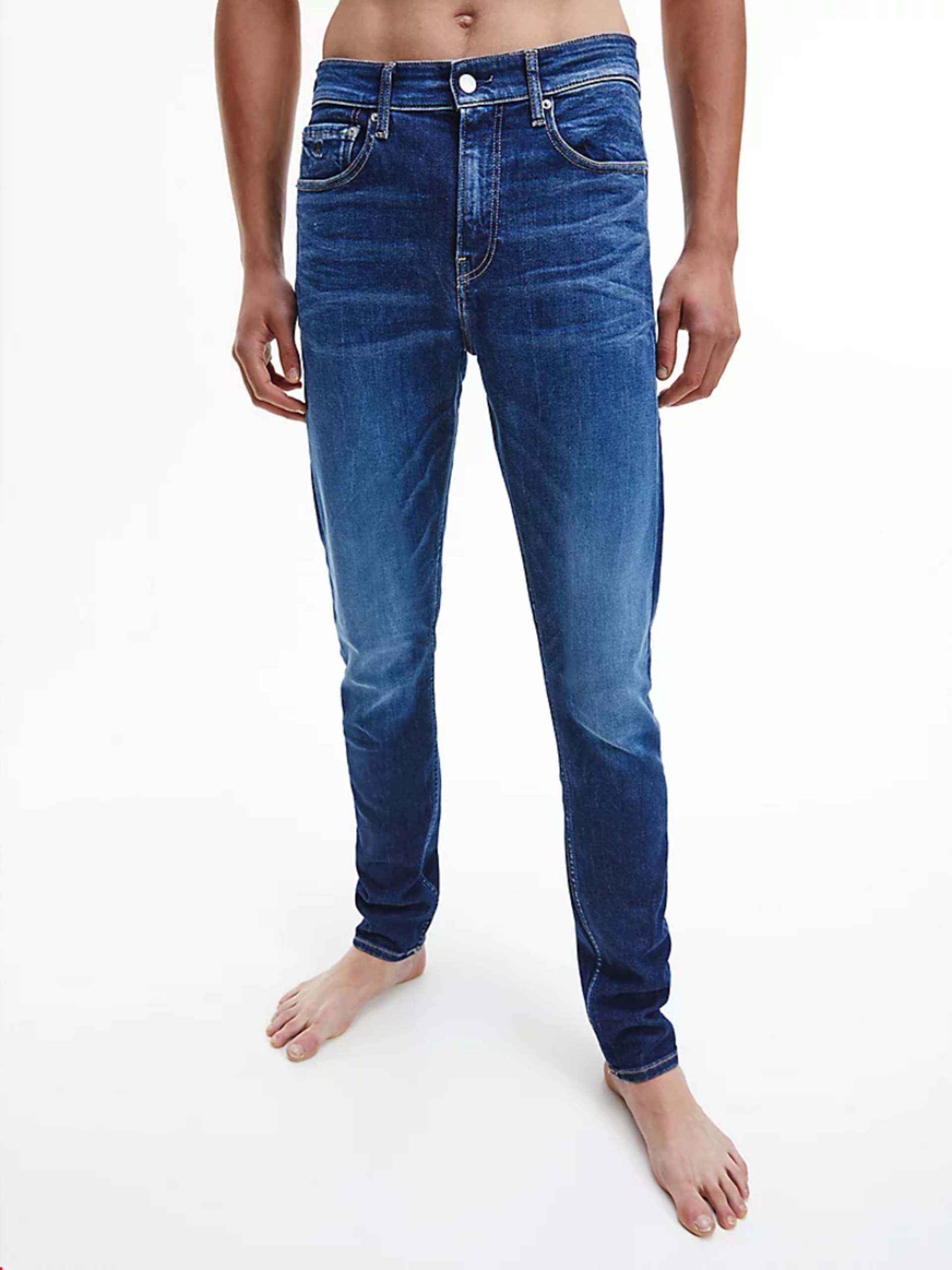 Calvin Klein pánské modré džíny Taper - 30/32 (1BJ)