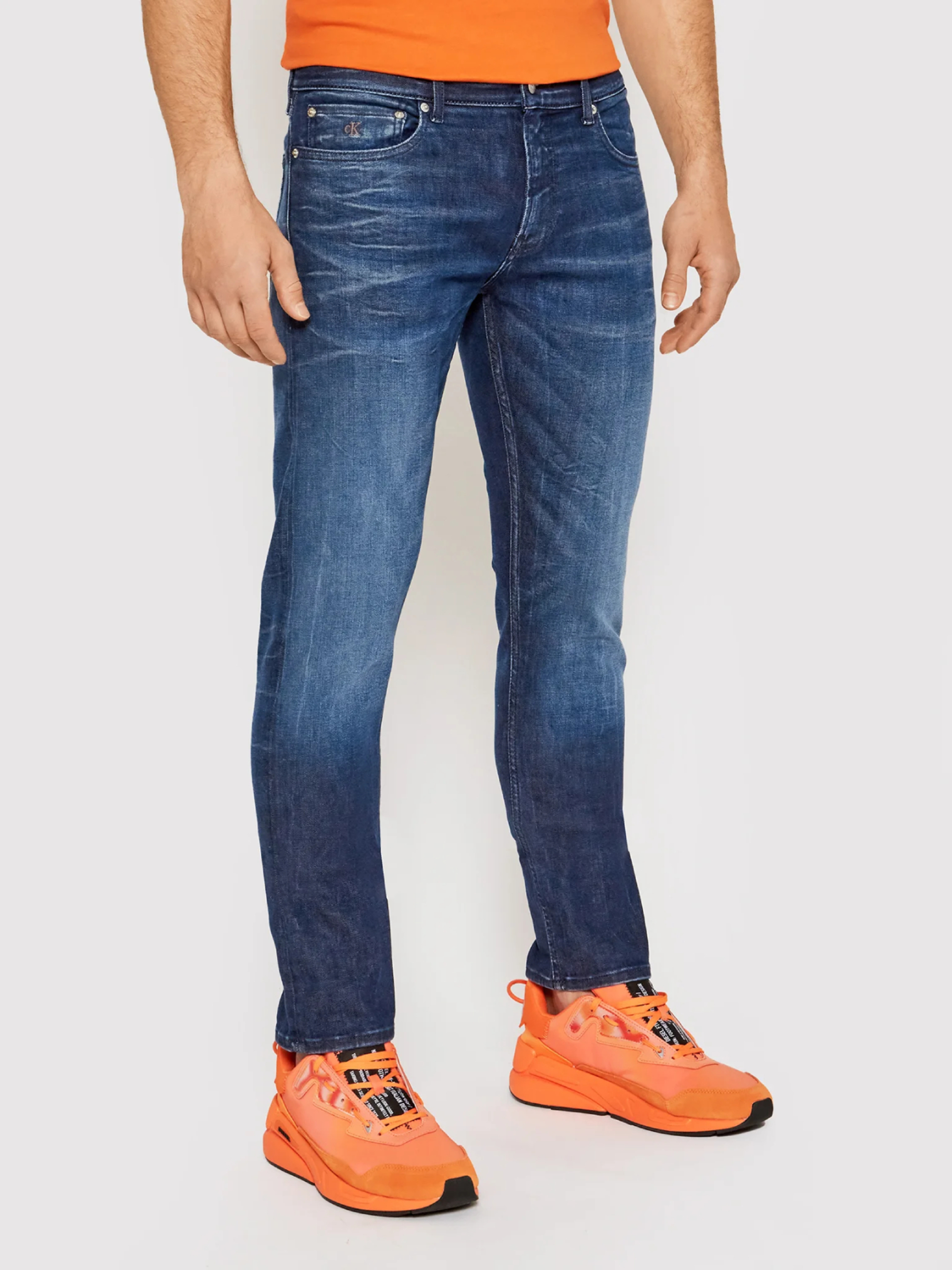 Calvin Klein pánské tmavě modré džíny - 33/30 (1BJ)
