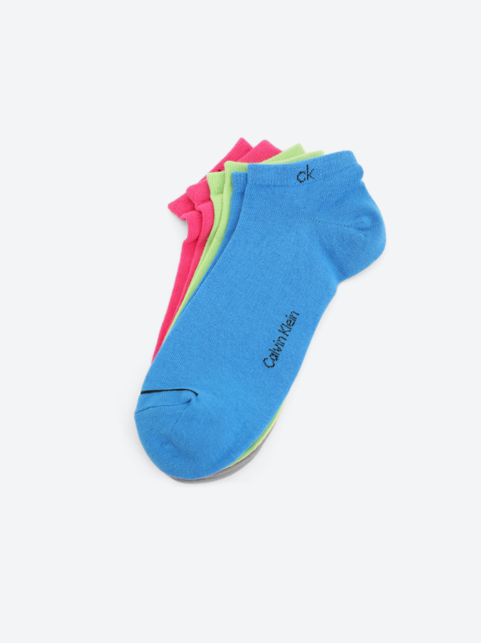Calvin Klein pánské ponožky 3pack - ONESIZE (VIOLETB)