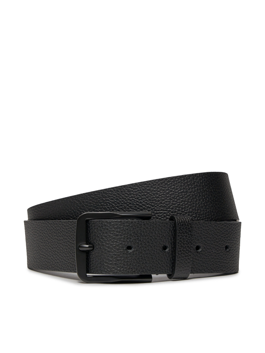 Calvin Klein pánský černý kožený pásek - 100 (01B)