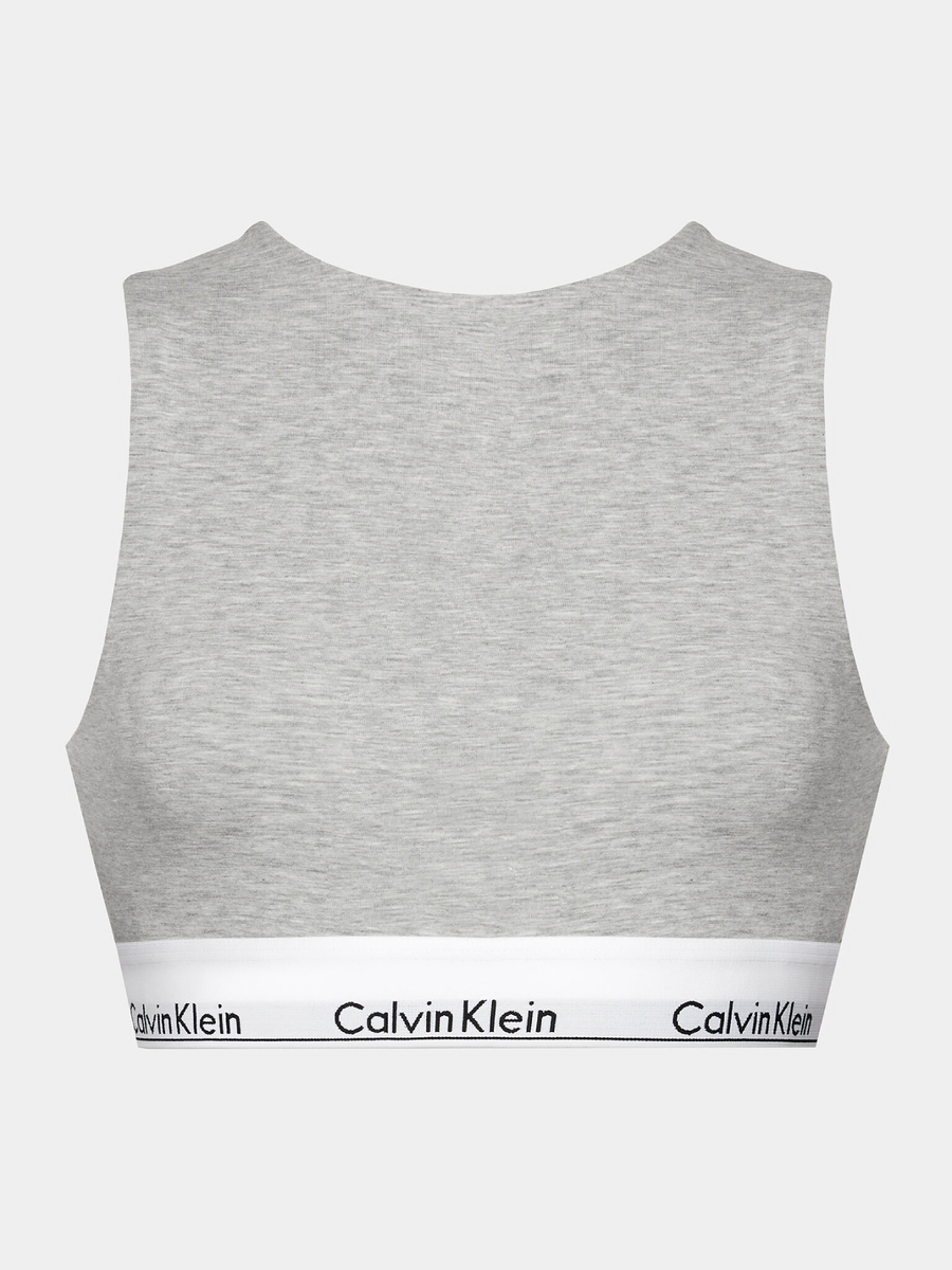 Calvin Klein dámská šedá podprsenka - M (P7A)