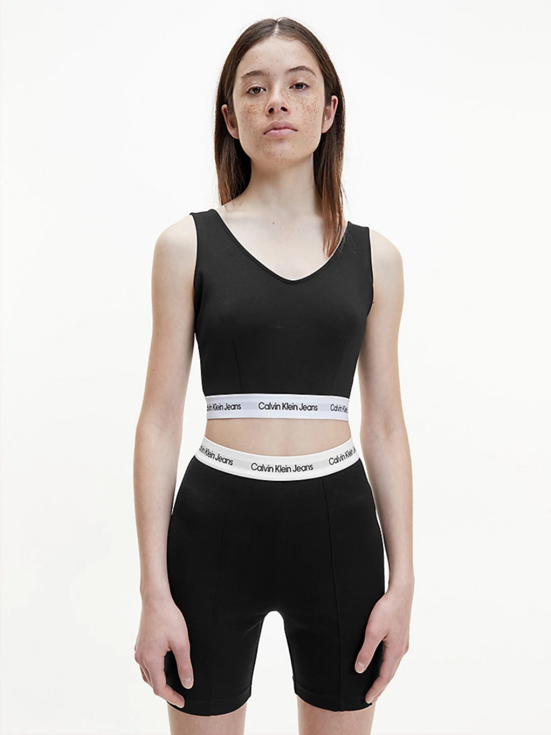 Calvin Klein dámský černý cropped top - M (BEH)