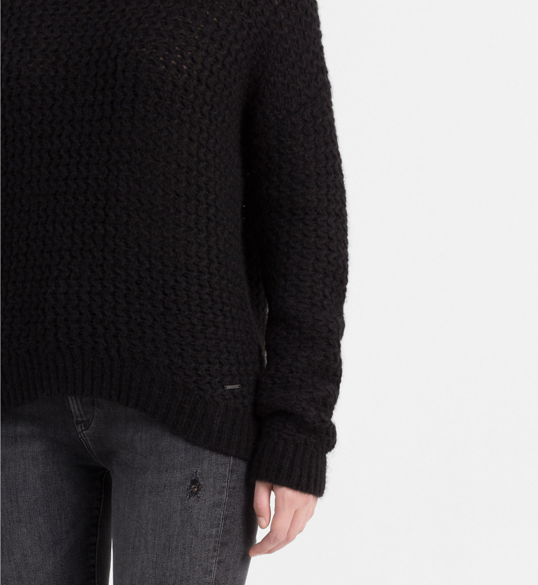 Calvin Klein dámský černý svetr Sue - XS (099)