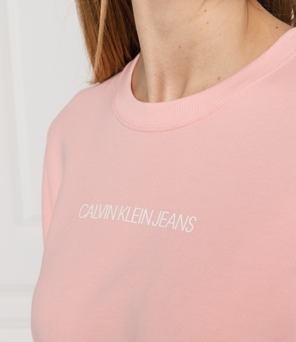 Calvin Klein dámská růžová mikina Regular - XL (TIR)