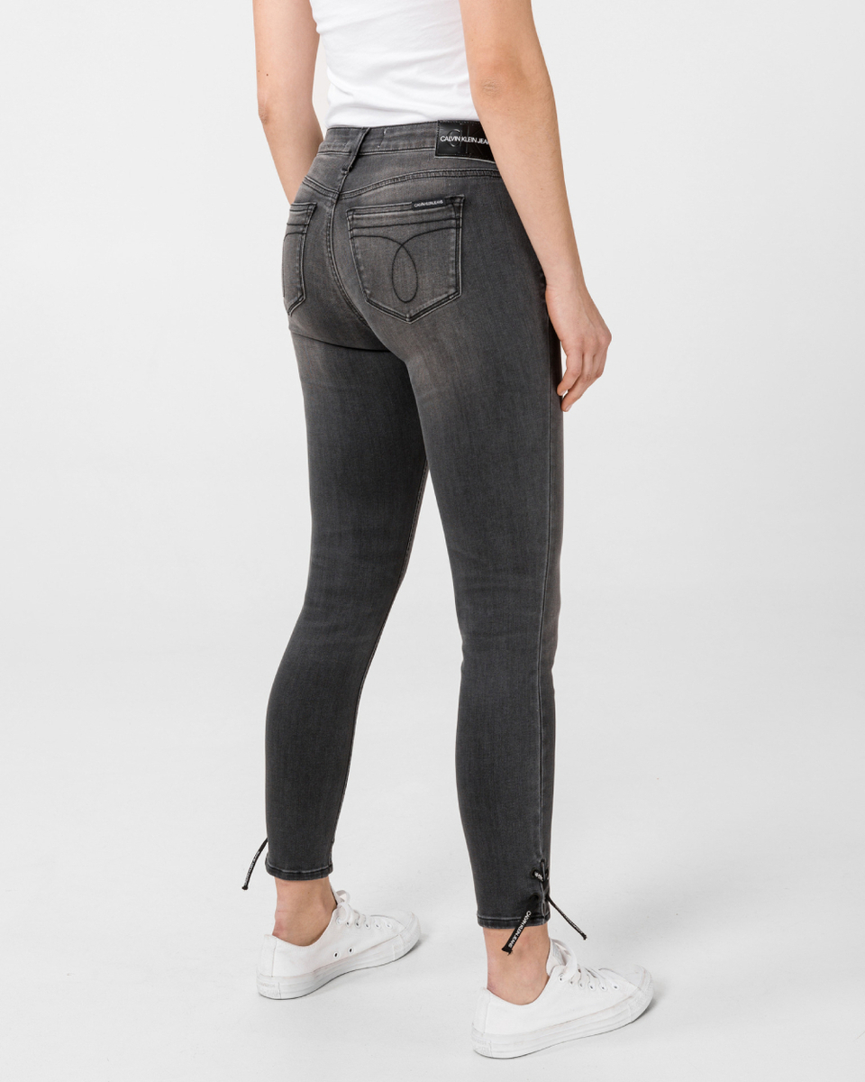 Calvin Klein dámské černé džíny Ankle - 25/NI (1BY)