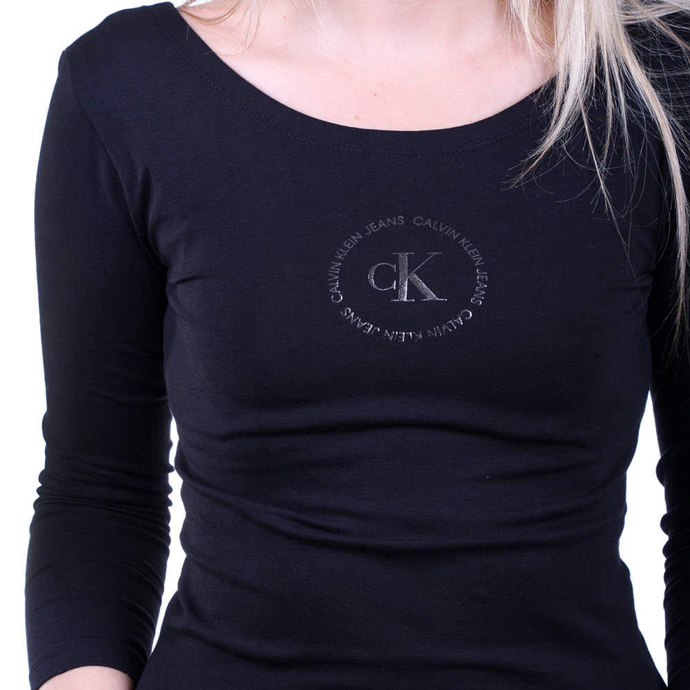 Calvin Klein dámské černé tričko Ballet - XS (BAE)