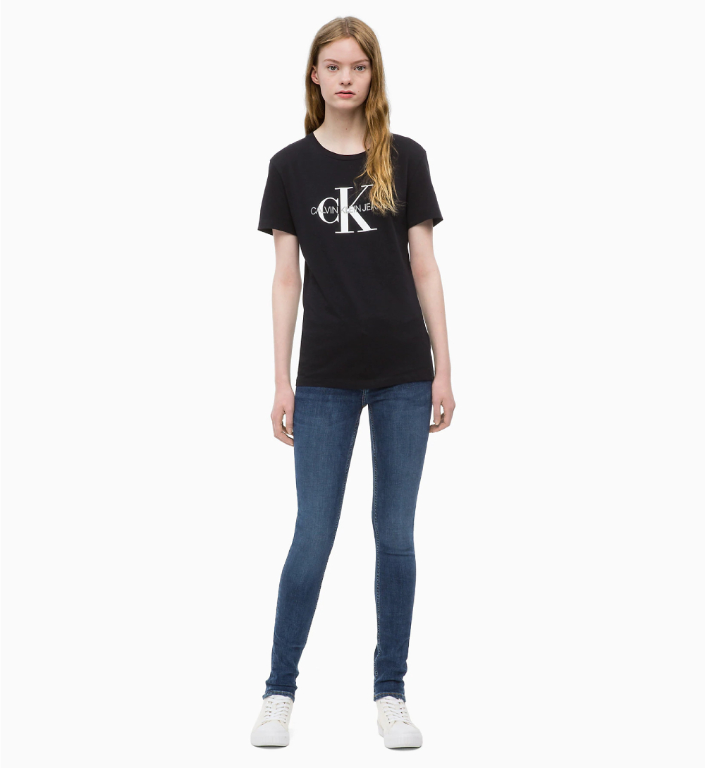 Calvin Klein dámské černé tričko Core ve vel. XL - XL (099)