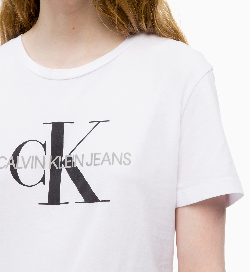 Calvin Klein dámské bílé tričko Core ve vel. XL - XL (112)