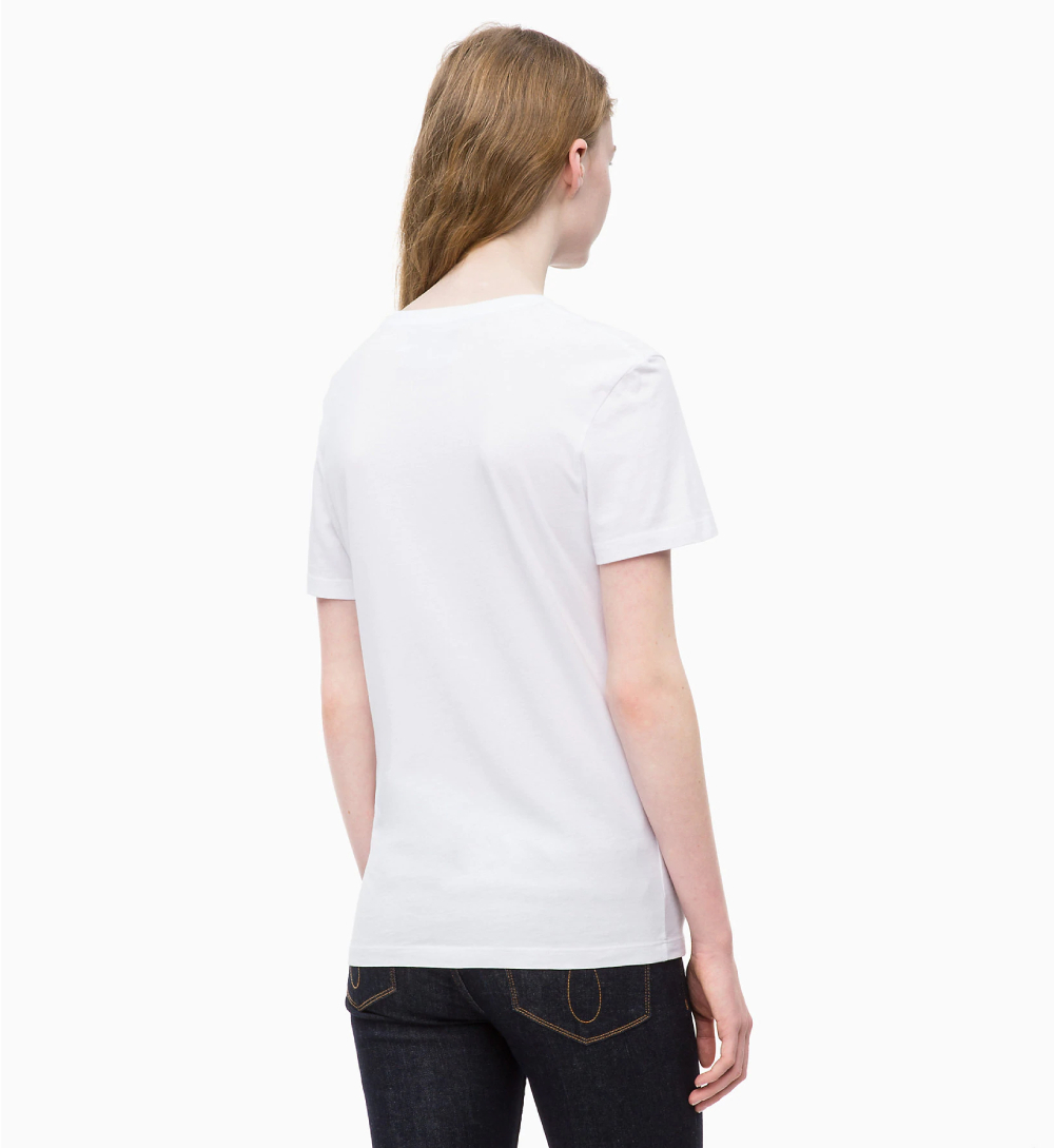 Calvin Klein dámské bílé tričko Core - L (112)