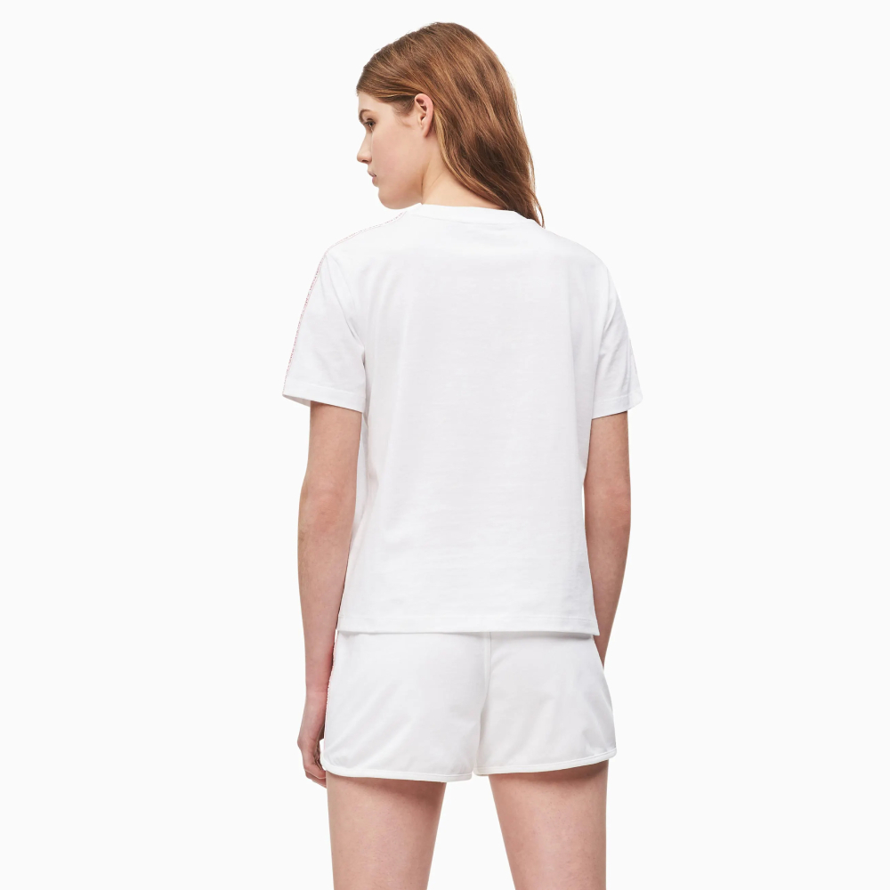 Calvin Klein dámské bílé tričko Tape - XS (112)