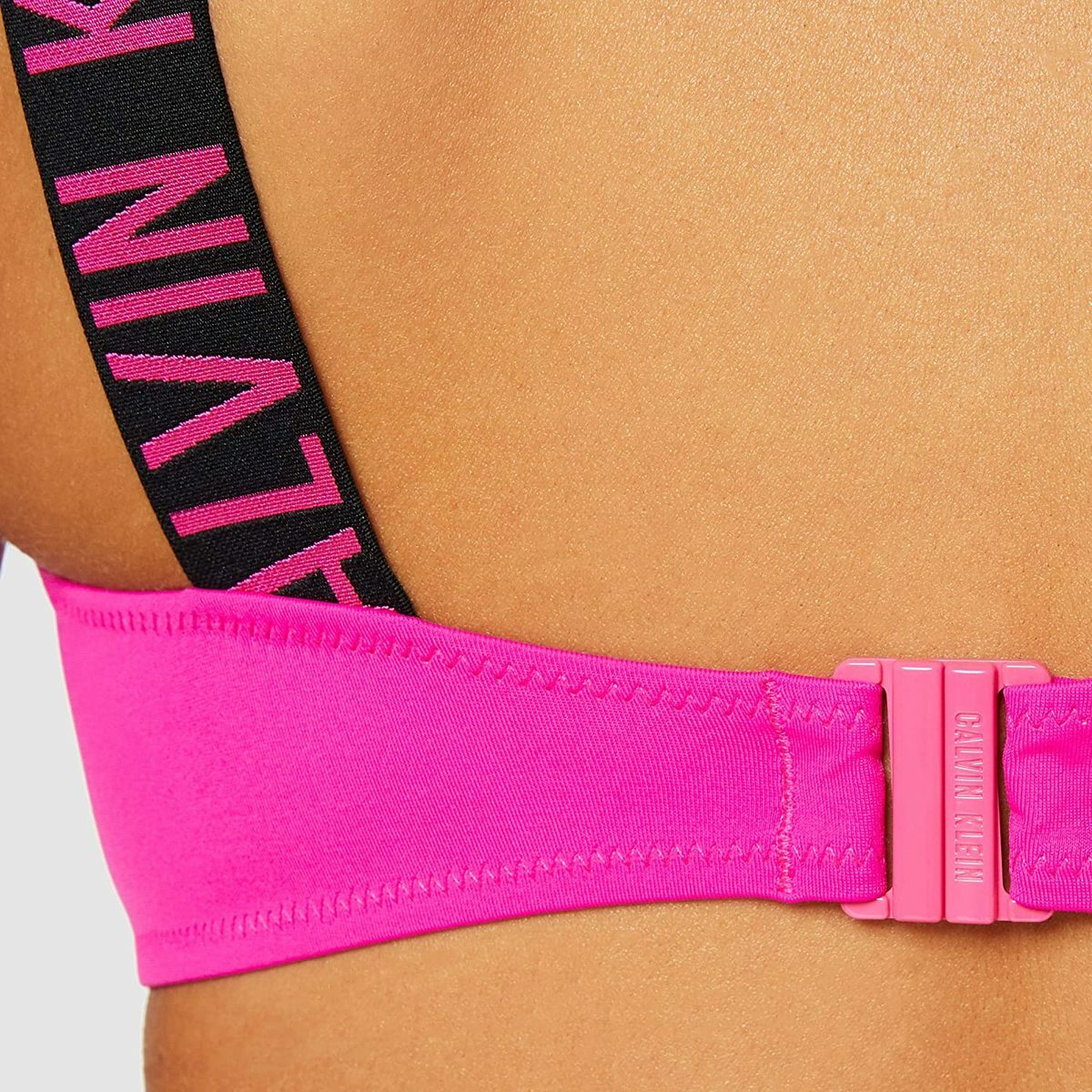 Calvin Klein dámská růžová plavková podprsenka - XS (TZ7)