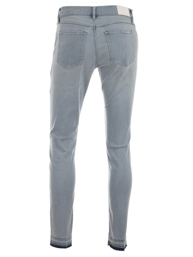 Calvin Klein dámské světle šedé džíny Mid Rise - 26/32 (917)