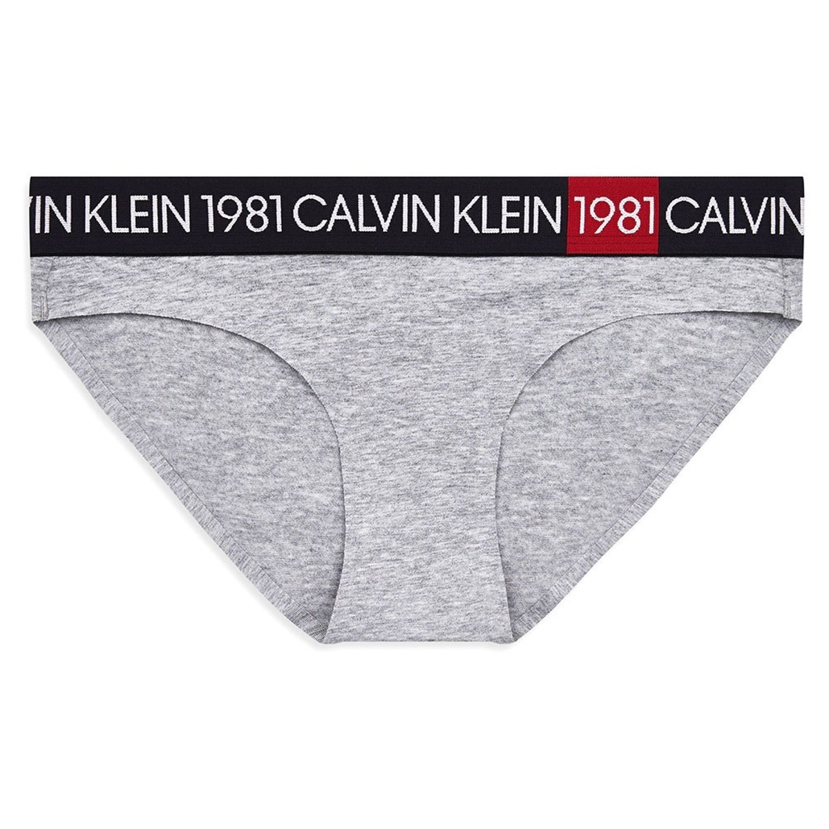 Levně Calvin Klein šedé dámské kalhotky - XS (020)