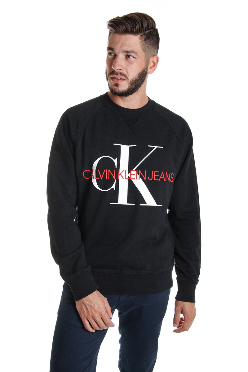 Calvin Klein pánská černá mikina  - XL (099)