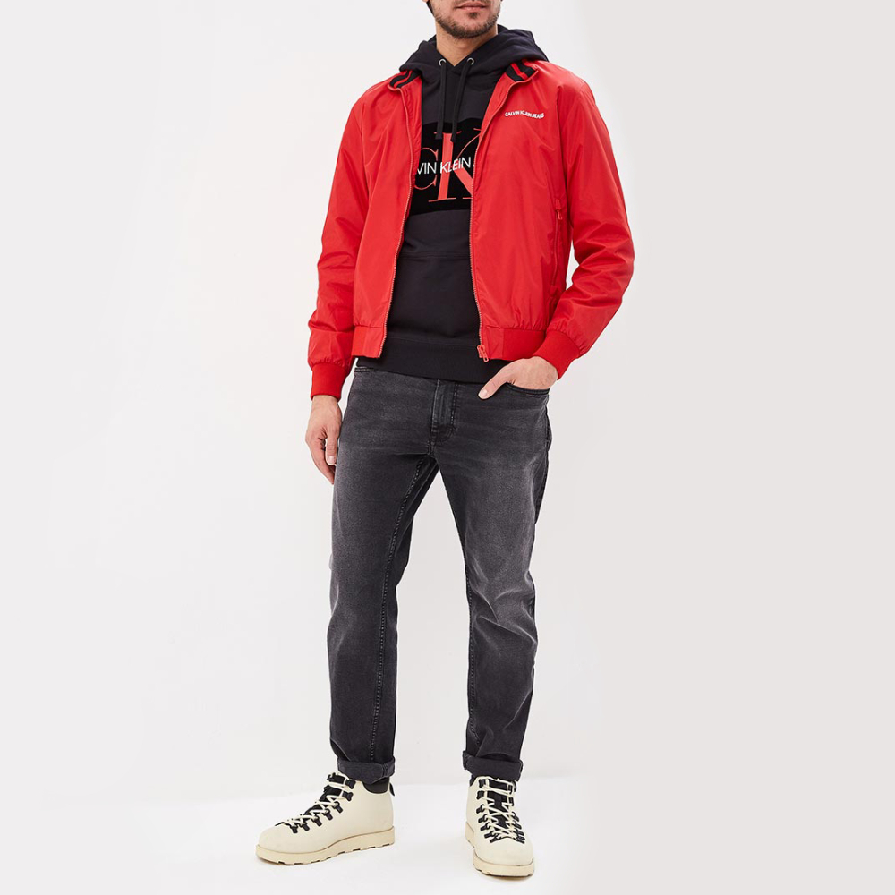Calvin Klein pánská červená bunda Core - L (645)