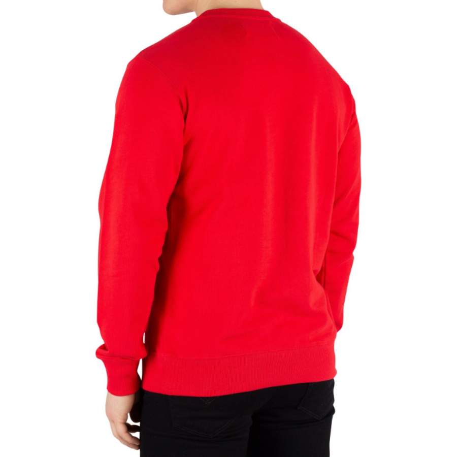 Calvin Klein pánská červená mikina Logo - XL (904)