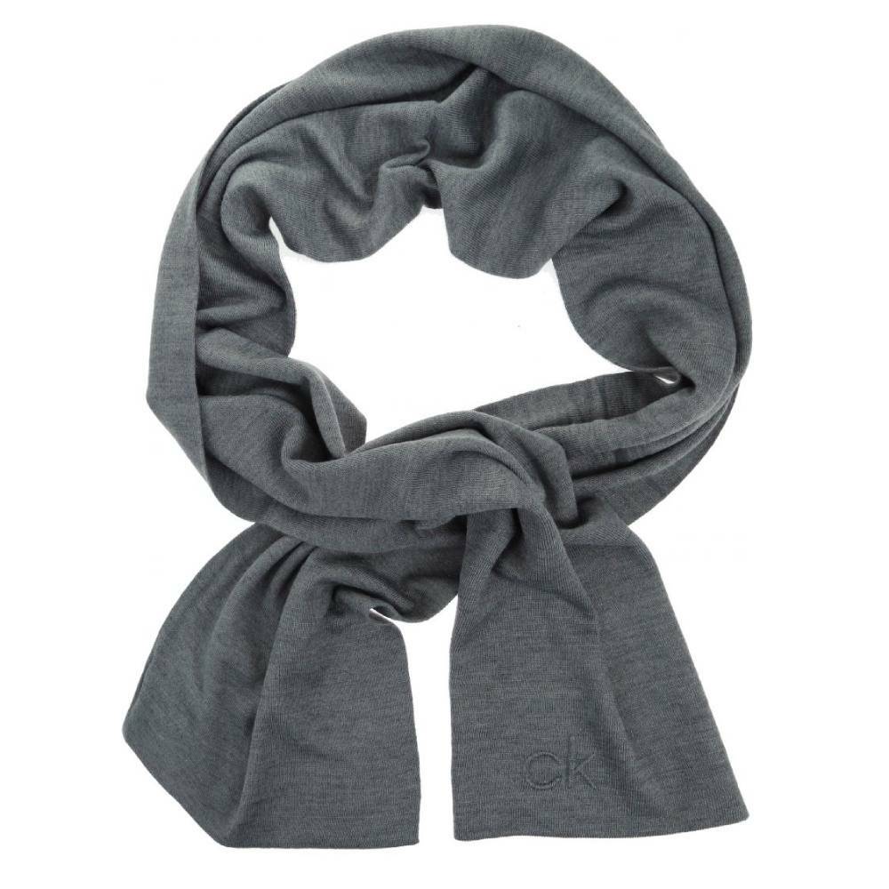 Calvin Klein pánská šedá šála Scarf