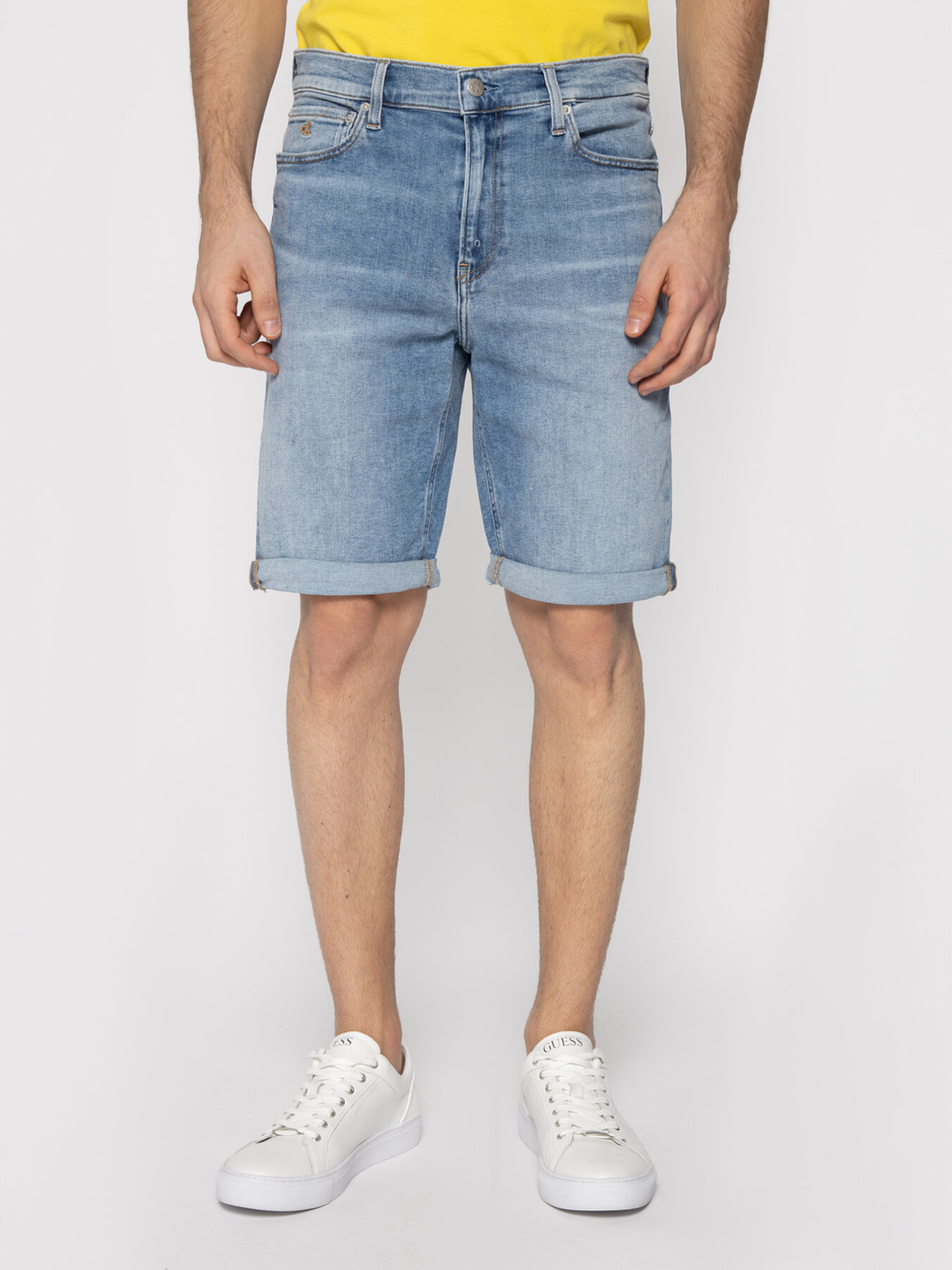 Calvin Klein pánské džínové modré šortky - 32/NI (1AA)