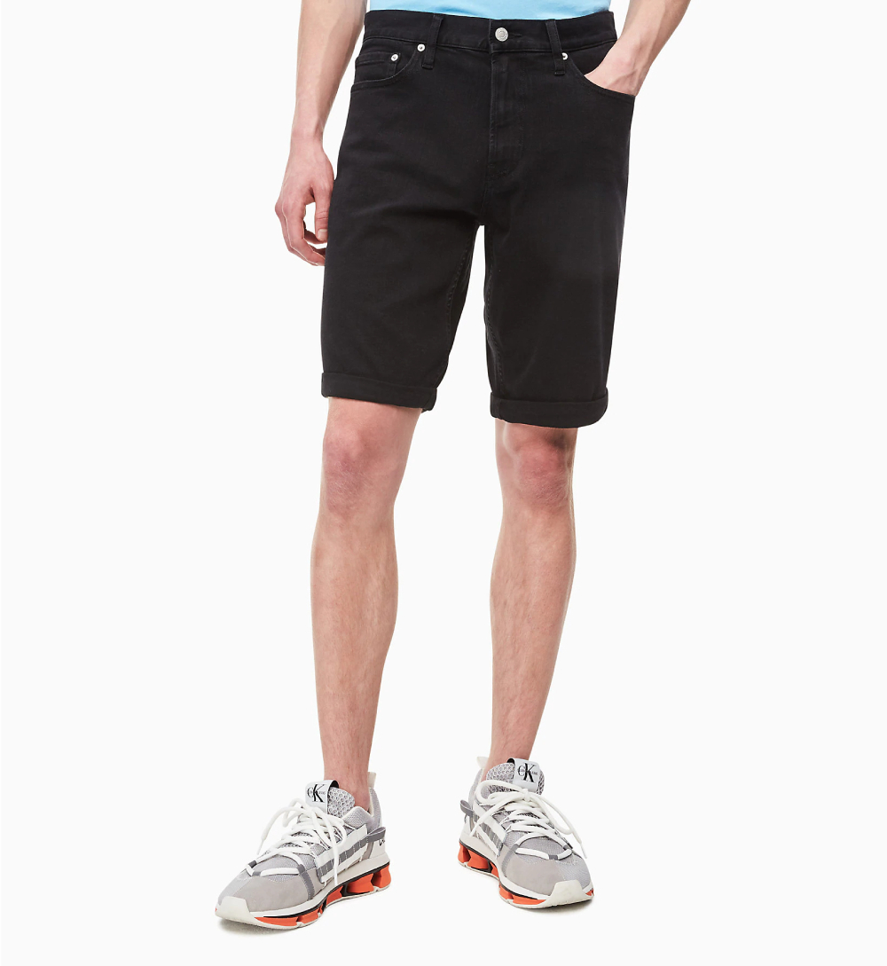 Calvin Klein pánské černé džínové šortky - 33/NI (911)