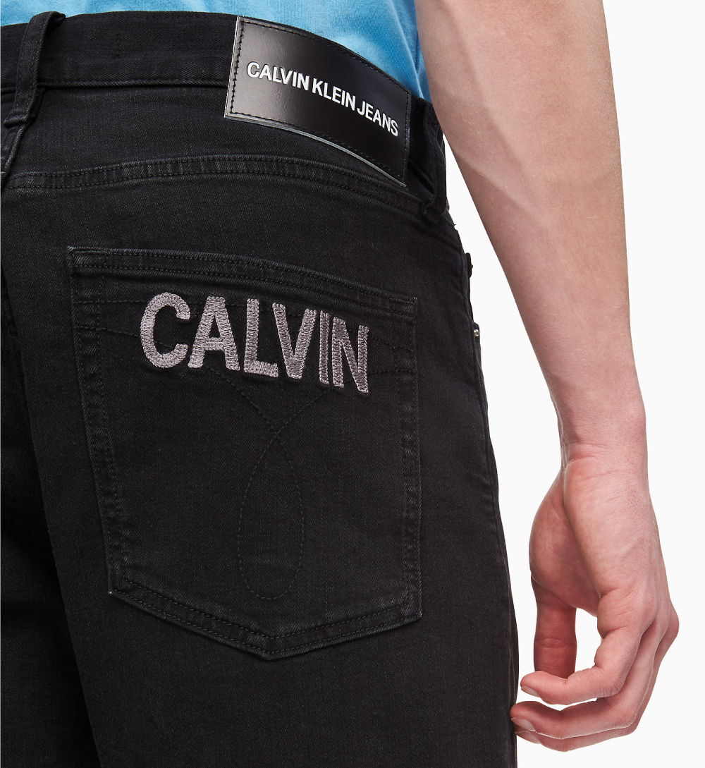 Calvin Klein pánské černé džínové šortky - 30/NI (911)