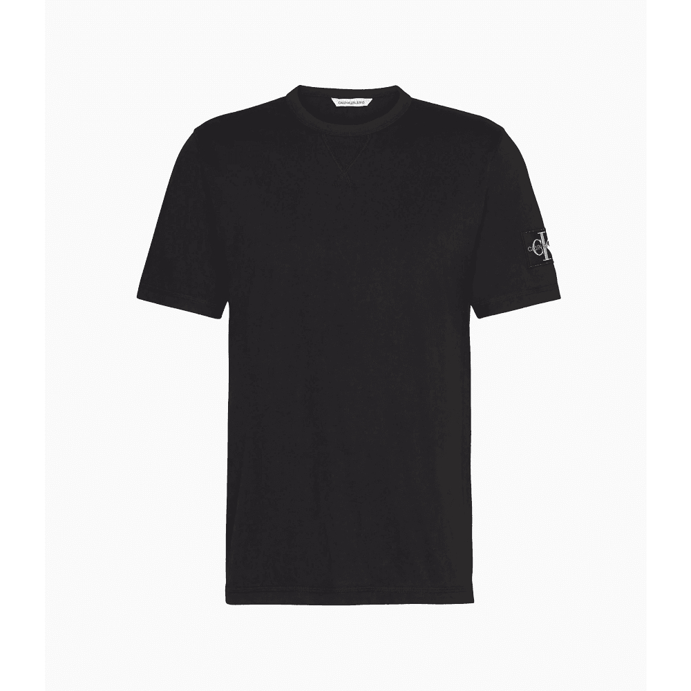 Calvin Klein pánské černé tričko Badge - M (BAE)