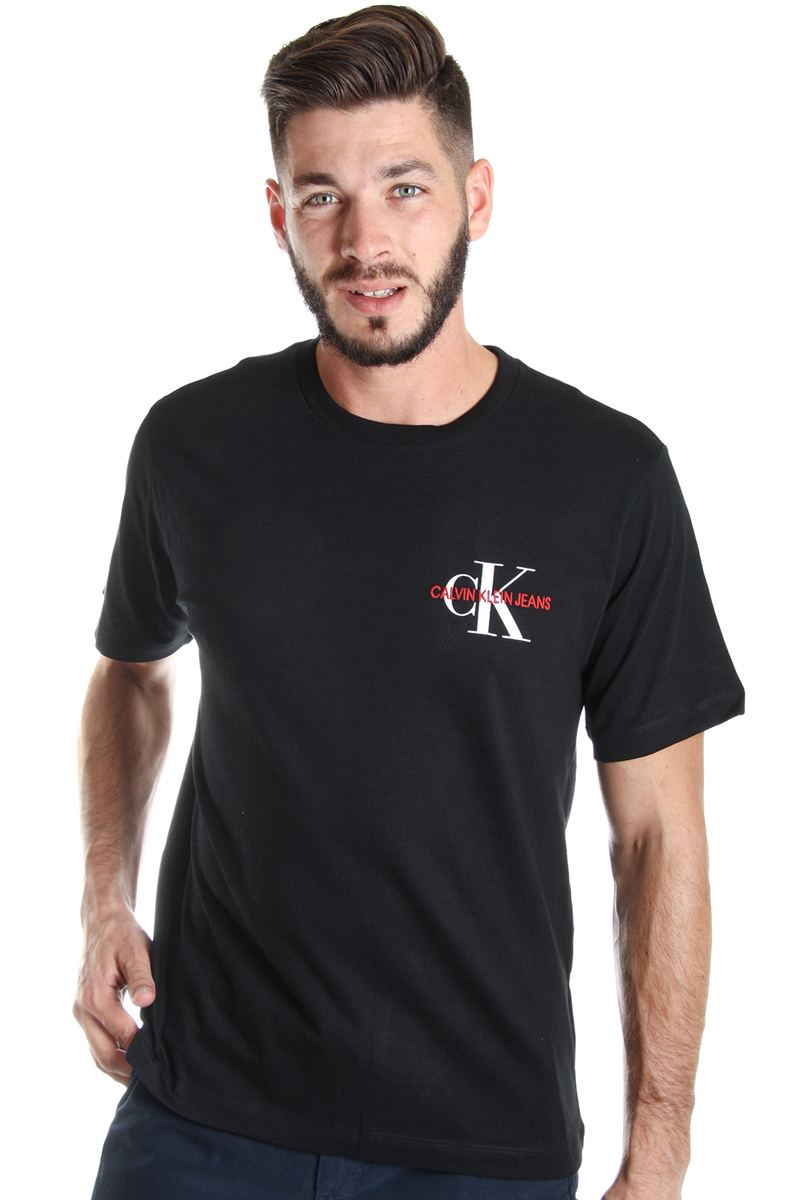 Calvin Klein pánské černé tričko Embro - XL (BAE)