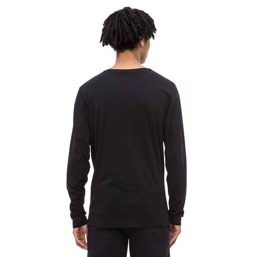 Calvin Klein pánské černé tričko s dlouhým rukávem - L (099)