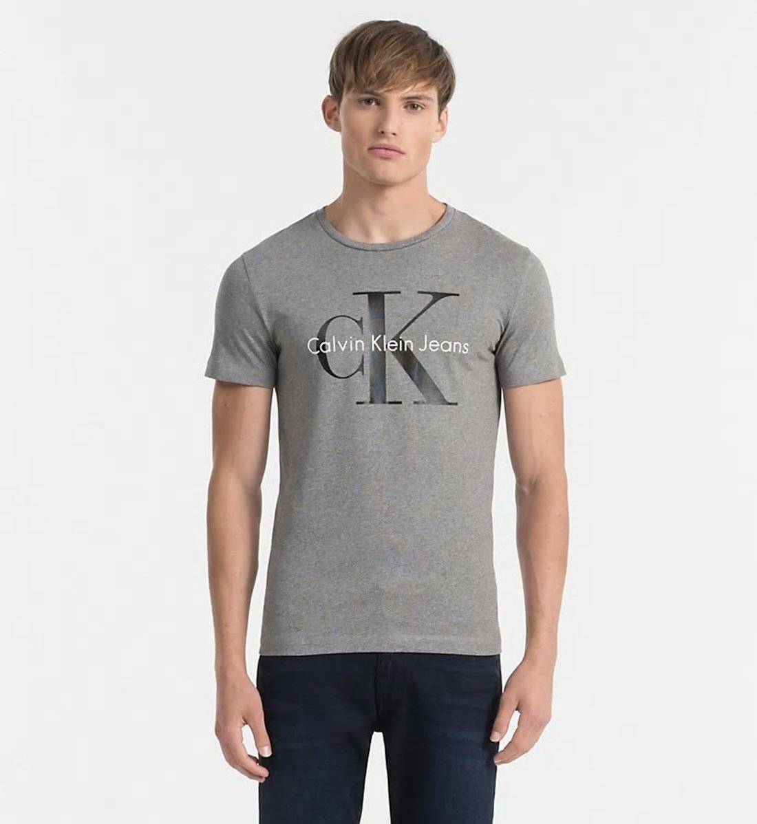 Calvin Klein pánské šedé tričko - XXL (025)