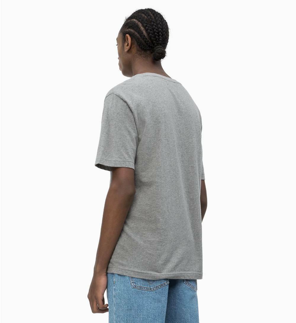 Calvin Klein pánské šedé tričko Embro - S (039)