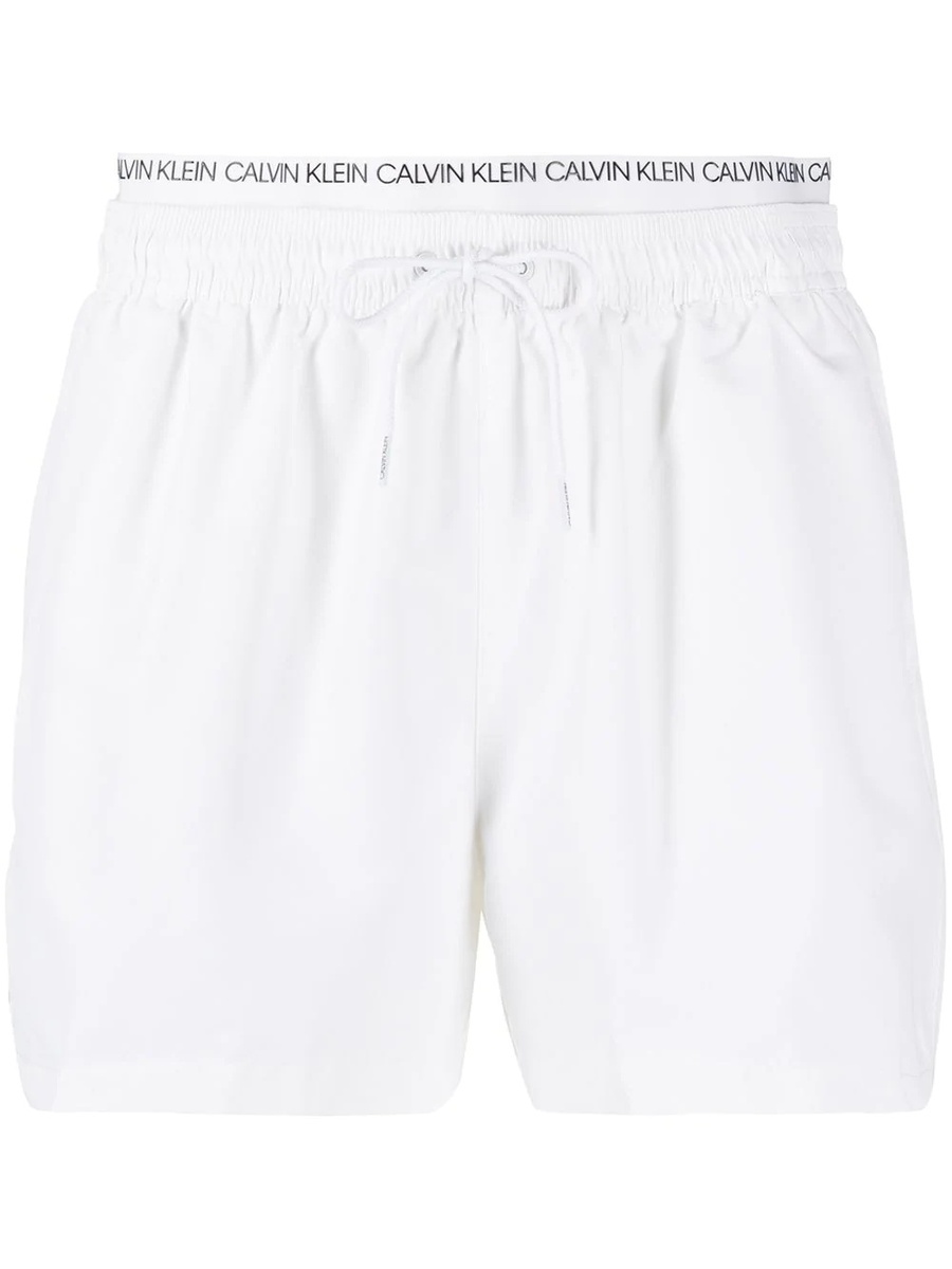 Calvin Klein pánské bílé plavky - XL (YCD)