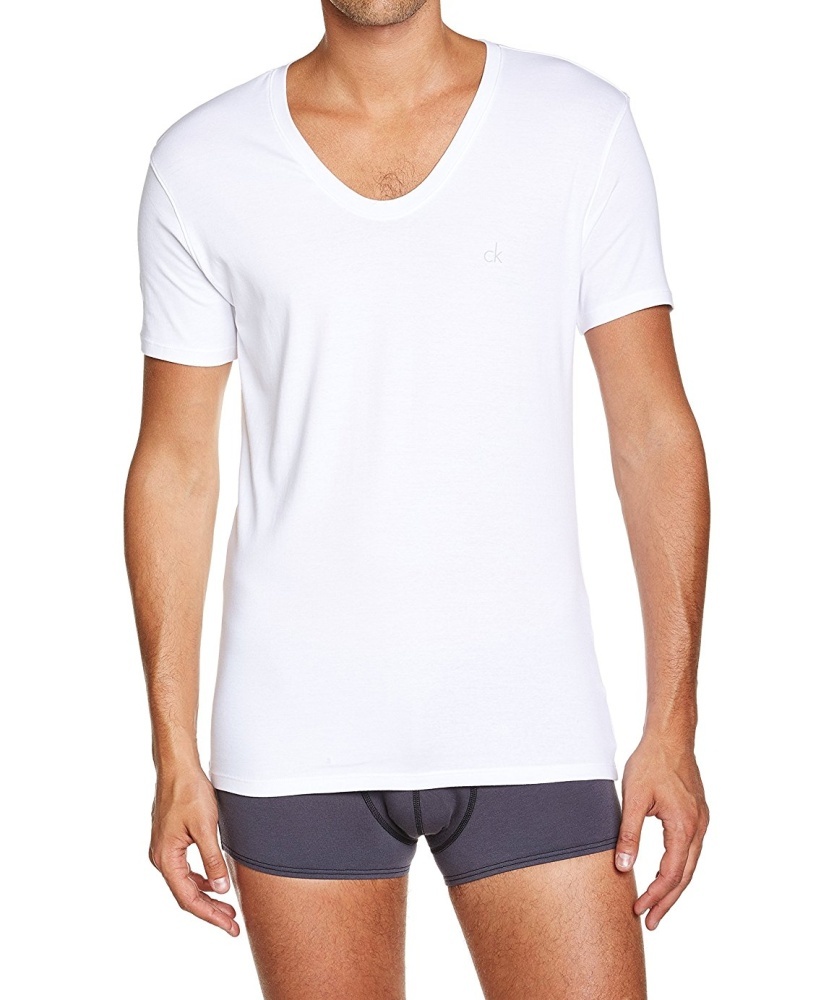 Levně Calvin Klein pánské bílé tričko - XL (100)