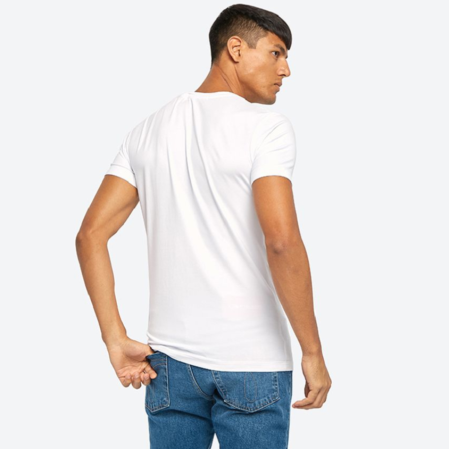 Calvin Klein pánské bílé tričko Graphic - XL (112)