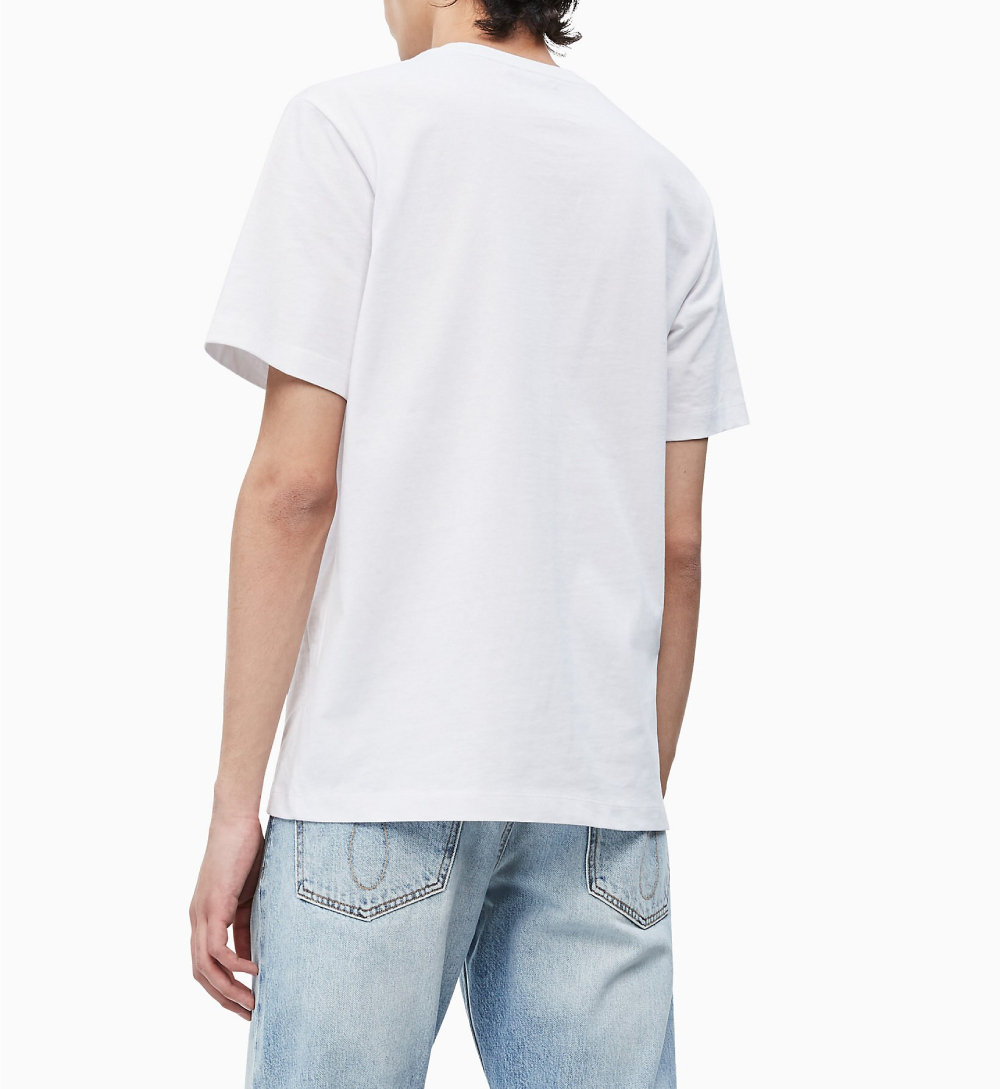 Calvin Klein pánské bílé tričko Icon - L (112)