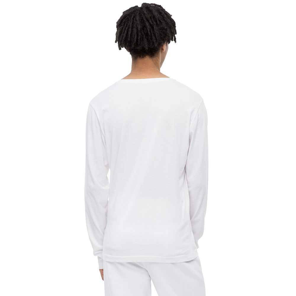 Calvin Klein pánské bílé tričko s dlouhým rukávem - XL (112)