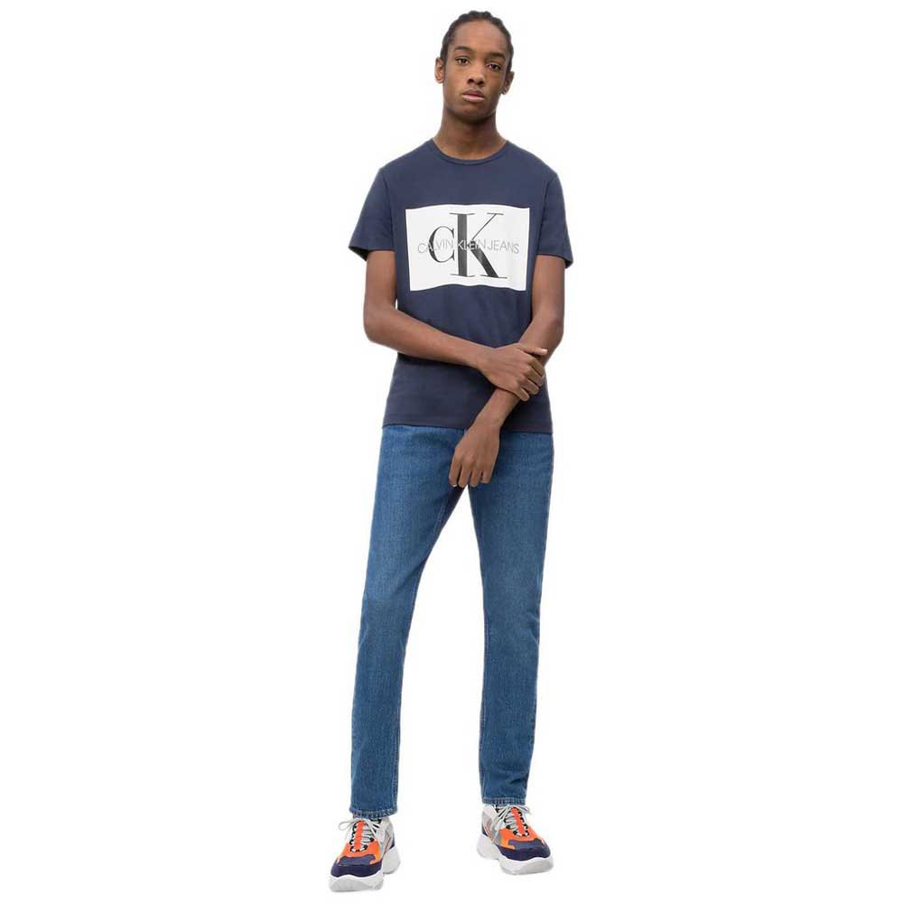 Calvin Klein pánské tmavě modré tričko Monogram - XXL (402)