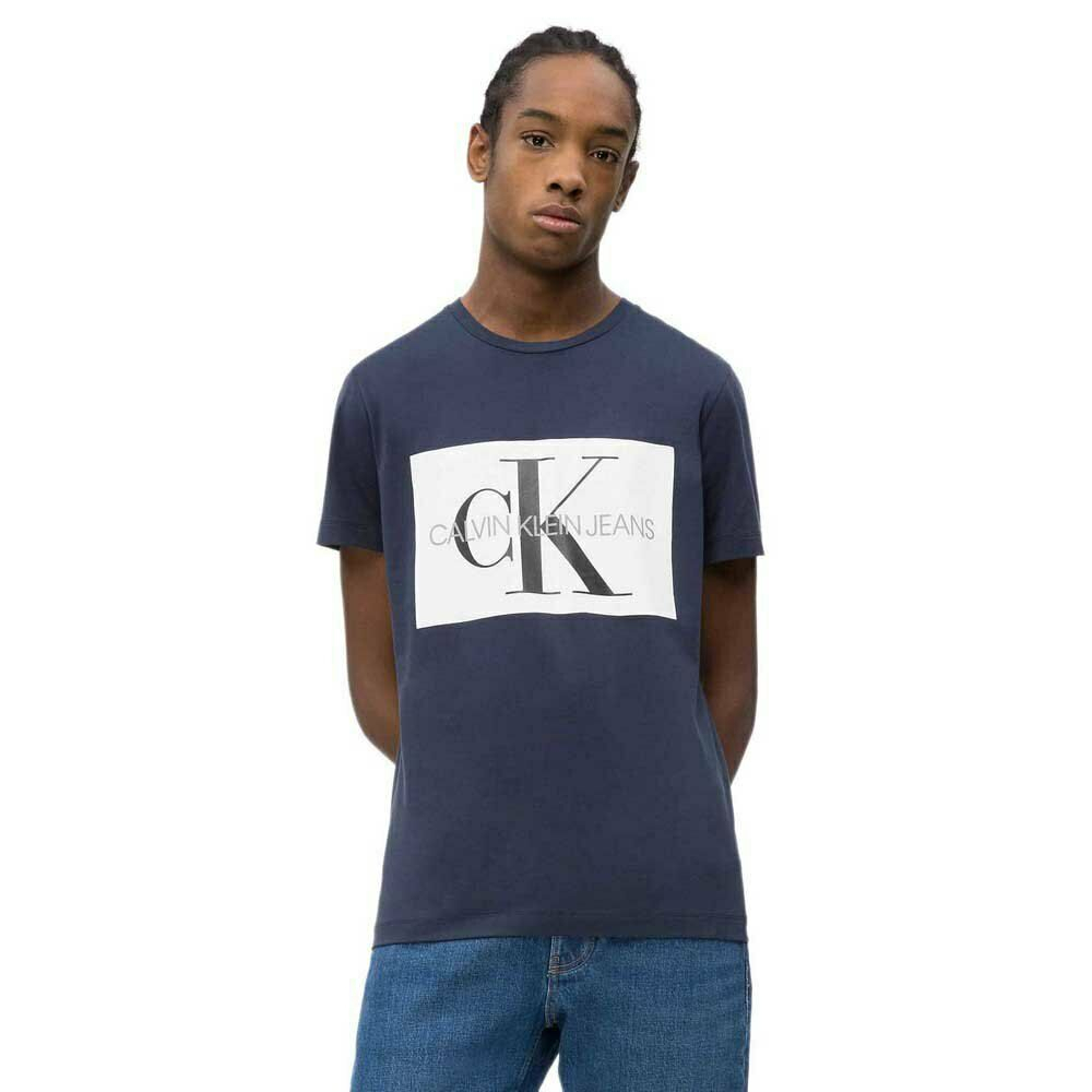 Calvin Klein pánské tmavě modré tričko Monogram - XXL (402)