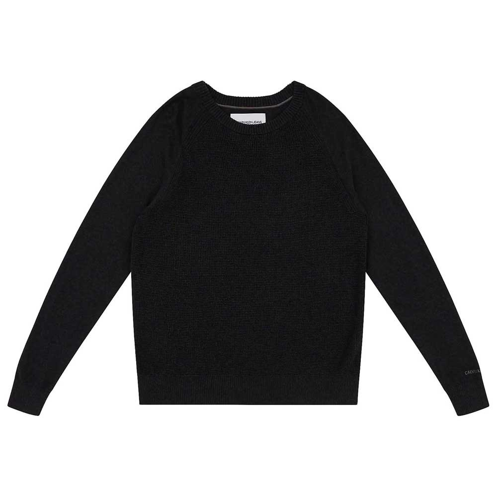 Levně Calvin Klein pánský tmavě šedý svetr s kašmírem - XL (005)